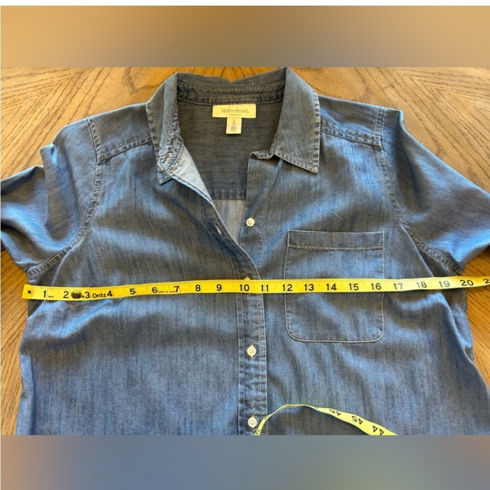 Motherhood denim long sleeve maternity top size S - Picture 4 of 6